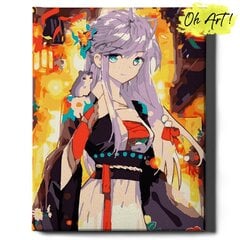 Картина по номерам На Раме Аниме Oh Art! 40x50 см цена и информация | Живопись по номерам | kaup24.ee