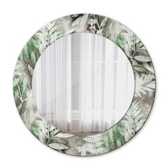 Peegel Tulup, 50x50 cm, roheline/hall цена и информация | Подвесные зеркала | kaup24.ee