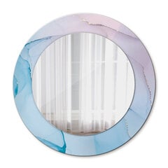 Peegel Tulup, 50x50 cm, sinine/roosa hind ja info | Peeglid | kaup24.ee