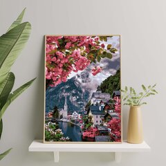 Maalimine numbrite järgi Sakura linnas Oh Art! 40x50 cm цена и информация | Живопись по номерам | kaup24.ee