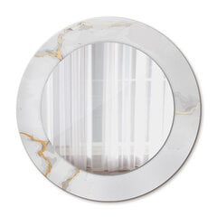 Peegel raamiga Tulup Valge kuldne marmor, Valge hind ja info | Peeglid | kaup24.ee