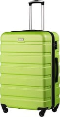 Чемодан для путешествий Coolife, 77x52,5x30 см, зелёный цена и информация | Чемоданы, дорожные сумки | kaup24.ee