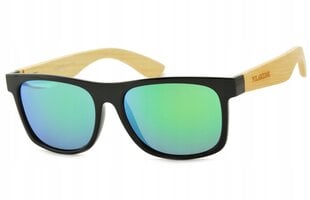 Деревянные очки BAMBUS с поляризацией UV400 Солнцезащитные очки POL-853 цена и информация | Женские солнцезащитные очки | kaup24.ee