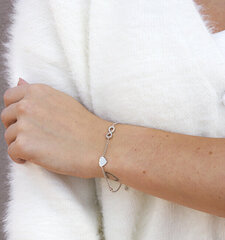 Beneto Нежный серебряный браслет с символикой AGB635/21 цена и информация | Женские браслеты | kaup24.ee