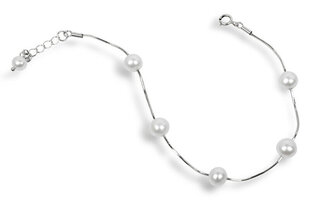 JwL Luxury Pearls Нежный браслет из натурального белого жемчуга JL0173 цена и информация | Женские браслеты | kaup24.ee