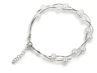 JwL Luxury Pearls Нежный браслет из натурального белого жемчуга JL0174 цена и информация | Женские браслеты | kaup24.ee