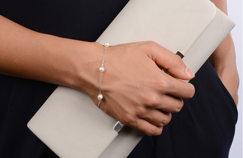 Pärliga käevõru naistele JwL Luxury Pearls JL0353 цена и информация | Käevõrud, käeketid | kaup24.ee