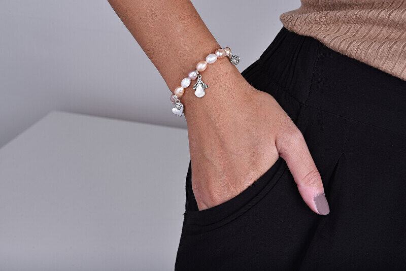 Pärliga käevõru naistele JwL Luxury Pearls JL0419 hind ja info | Käevõrud, käeketid | kaup24.ee