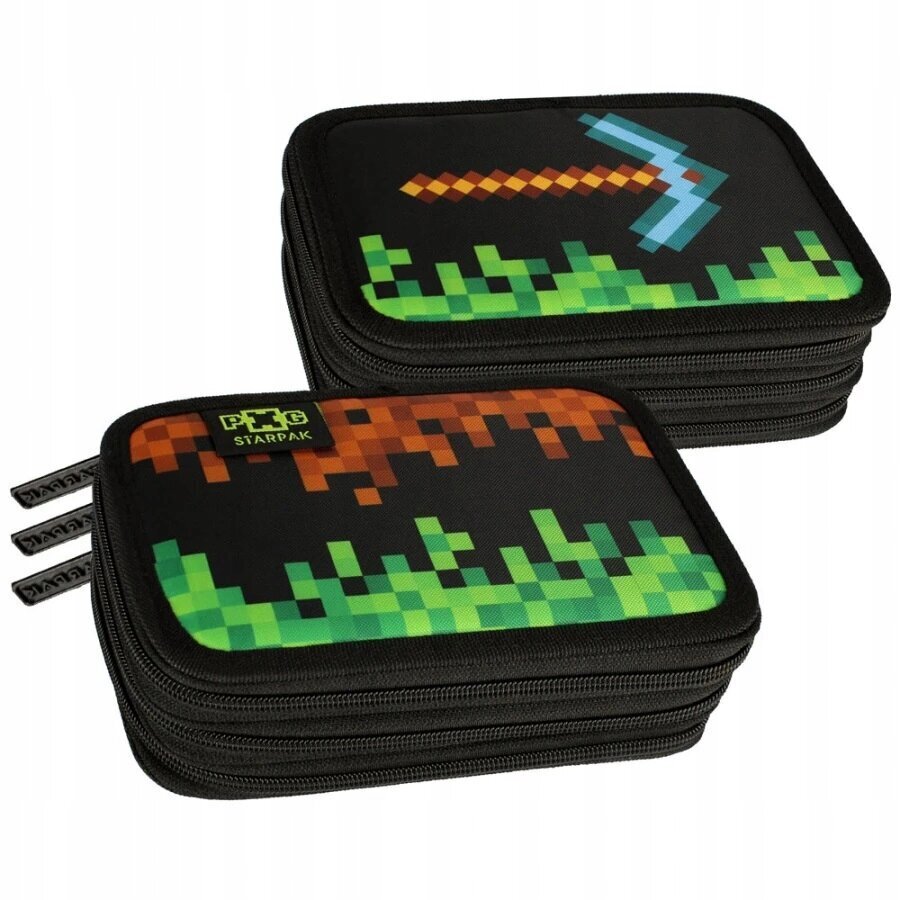 Kolmeosaline pinal koos tarvikutega Starpak Pixel Game 506709, 6x13x19 cm цена и информация | Pinalid | kaup24.ee