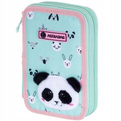 Pinal koos tarvikutega AstraBag AC21 Teddy Panda 503023025, 20,5x13x4,5 cm hind ja info | Pinalid | kaup24.ee