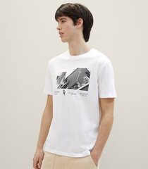 Tom Tailor мужская футболка 1040863*20000, белый 4067672061278 цена и информация | Мужские футболки | kaup24.ee
