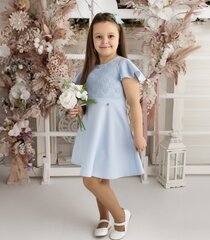 Детское платье 242122 01, голубой 242122*01-158 цена и информация | Платья для девочек | kaup24.ee