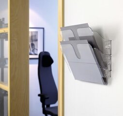 Prospektiriiul Durable Flexiplus 9014 A4 2-osa seinale, horisontaalne, läbipaistev/5 hind ja info | Kirjatarbed | kaup24.ee