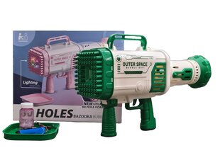 Игрушка-пистолет для пускания мыльных пузырей Bazooka, зеленая цена и информация | Игрушки для песка, воды, пляжа | kaup24.ee
