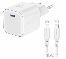 Swissten 3арядное устройство GaN USB-C 35W PD / USB-A 27W QC цена и информация | Зарядные устройства для телефонов | kaup24.ee