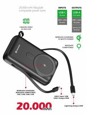 Swissten Mag, 20000 mAh hind ja info | Akupangad | kaup24.ee