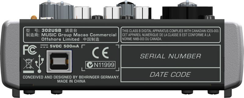 Behringer X302USB hind ja info | DJ puldid | kaup24.ee