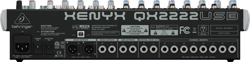 Behringer QX2222USB hind ja info | DJ puldid | kaup24.ee