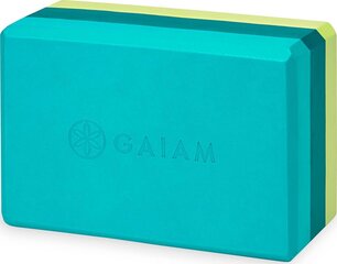 Блок для йоги Gaiam 59181, синий цена и информация | Товары для йоги | kaup24.ee