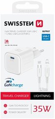 Swissten 3арядное устройство GaN USB-C 20W PD / USB-A 18W Q цена и информация | Зарядные устройства для телефонов | kaup24.ee