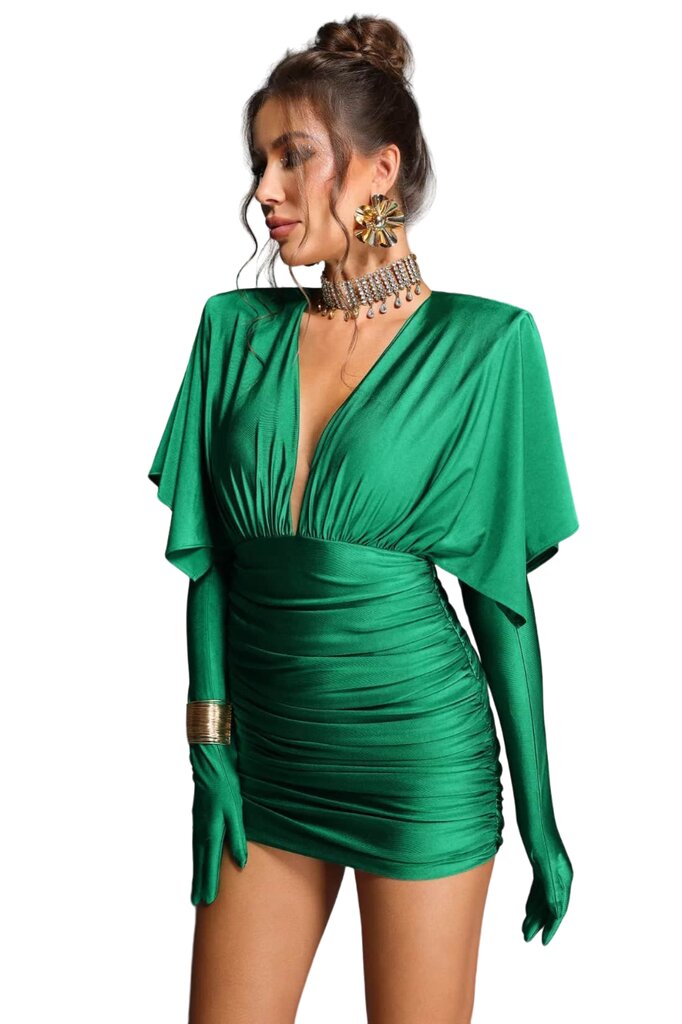 Kleit naistele Rueny, roheline цена и информация | Kleidid | kaup24.ee