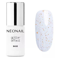 Neonail Hübriidlaki alusbaas Glitter Effect Base White Sparkle, 7,2ml цена и информация | Лаки для ногтей, укрепители для ногтей | kaup24.ee