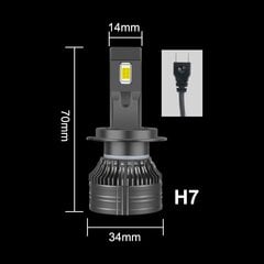 Pirnid Led Xstorm H7 120W 26000Lm hind ja info | Autopirnid | kaup24.ee