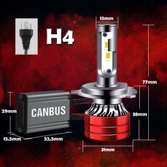 Pirnid H4 Led Xstorm 120W 22000Lm цена и информация | Автомобильная ксеноновая лампа D2R 6000К (Китай) | kaup24.ee