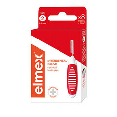 Elmex Щетка межзубная ISO 2 - 0,5 мм 8 шт. цена и информация | Для ухода за зубами | kaup24.ee