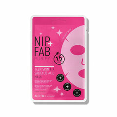 Näomask Nip+FAB Teen Skin Fix Salicylic Acid Sheet Mask, 25ml цена и информация | Маски для лица, патчи для глаз | kaup24.ee