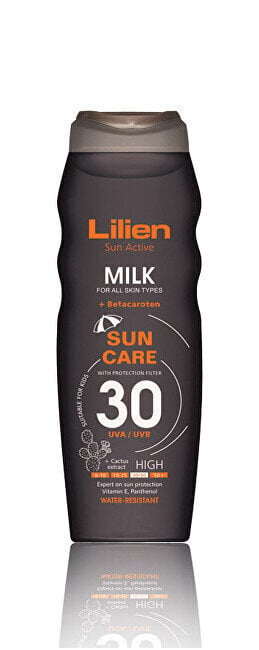 Päikesekaitsekreem Lilien Sun Active Milk SPF 30, 200 ml цена и информация | Päikesekreemid | kaup24.ee