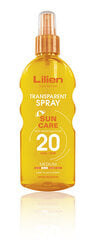 Päikesekaitse pihustiga SPF 20 Transparent Spray, 200 ml hind ja info | Päikesekreemid | kaup24.ee