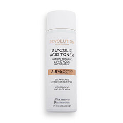 Тоник для кожи Revolution 2,5% Glycolic Acid Toner, 200 мл цена и информация | Аппараты для ухода за лицом | kaup24.ee