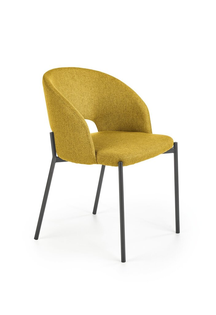 2 tooli komplekt Halmar K373, kollane/must hind ja info | Söögitoolid, baaritoolid | kaup24.ee