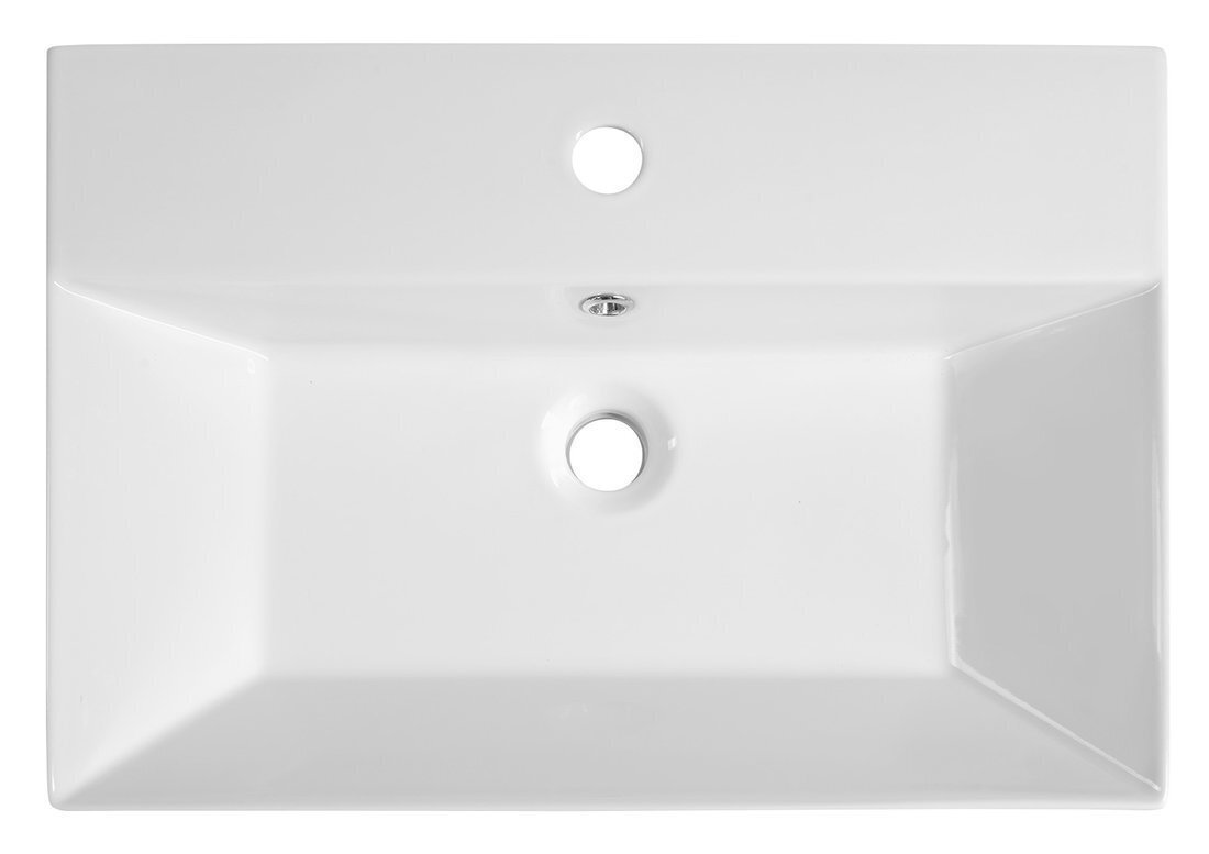 Keraamiline valamu Sistema valge, 60x42cm hind ja info | Kraanikausid, valamud | kaup24.ee