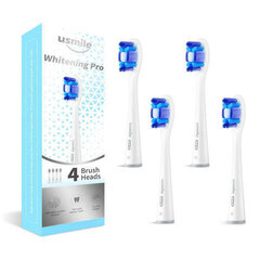 usmile Сменные насадки Whitening Pro White (Brush Heads) 4 шт. цена и информация | Насадки для электрических зубных щеток | kaup24.ee