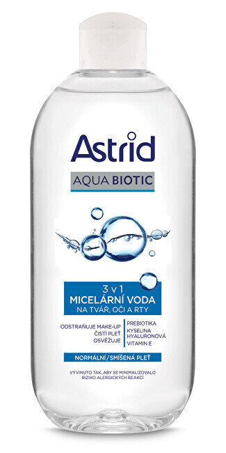 Mitsellaarvesi Astrid Aqua Biotic, 400 ml hind ja info | Näopuhastusvahendid | kaup24.ee