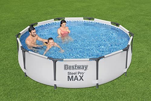 Bestway Steel Pro MAX 56408 basseiniraami komplekt, 305x305x76 cm, hall цена и информация | Basseinid | kaup24.ee