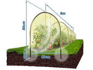Парник Перчик, 8 м цена и информация | Теплицы | kaup24.ee