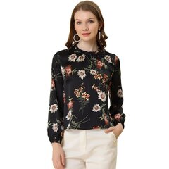 Женская блузка Allegra K, цветочный цена и информация | Женские блузки, рубашки | kaup24.ee