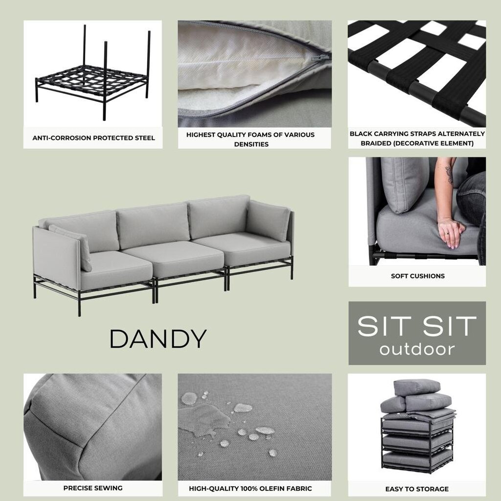 1-kohaline tool Dandy, hall hind ja info | Tugitoolid | kaup24.ee
