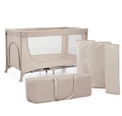 Манеж Kinderkraft Joy 2 Travel Cot, бежевый цвет цена и информация | Манежи для детей | kaup24.ee