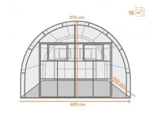 Kasvuhoone Agronom 4x4 m hind ja info | Kasvuhooned | kaup24.ee