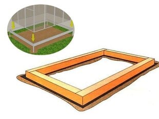 3x8 м Фундамент (деревянный ) цена и информация | Теплицы | kaup24.ee