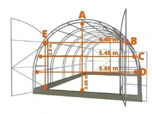 6x12 m Fermer FRAME hind ja info | Kasvuhooned | kaup24.ee