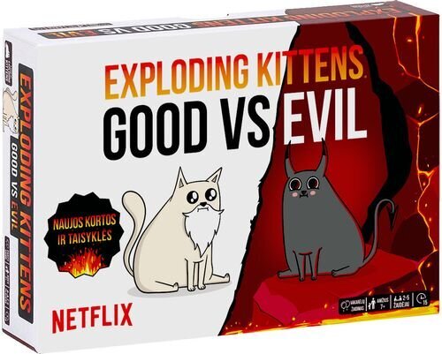 Lauamäng Exploding Kittens: Hea versus kuri, LT hind ja info | Lauamängud ja mõistatused | kaup24.ee