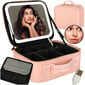 Vanity peegliga H56, roosa цена и информация | Meigikotid, lauapeeglid | kaup24.ee