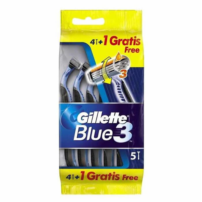 Ühekordne pardel Gillette Blue3, 4+1 tk hind ja info | Raseerimisvahendid | kaup24.ee