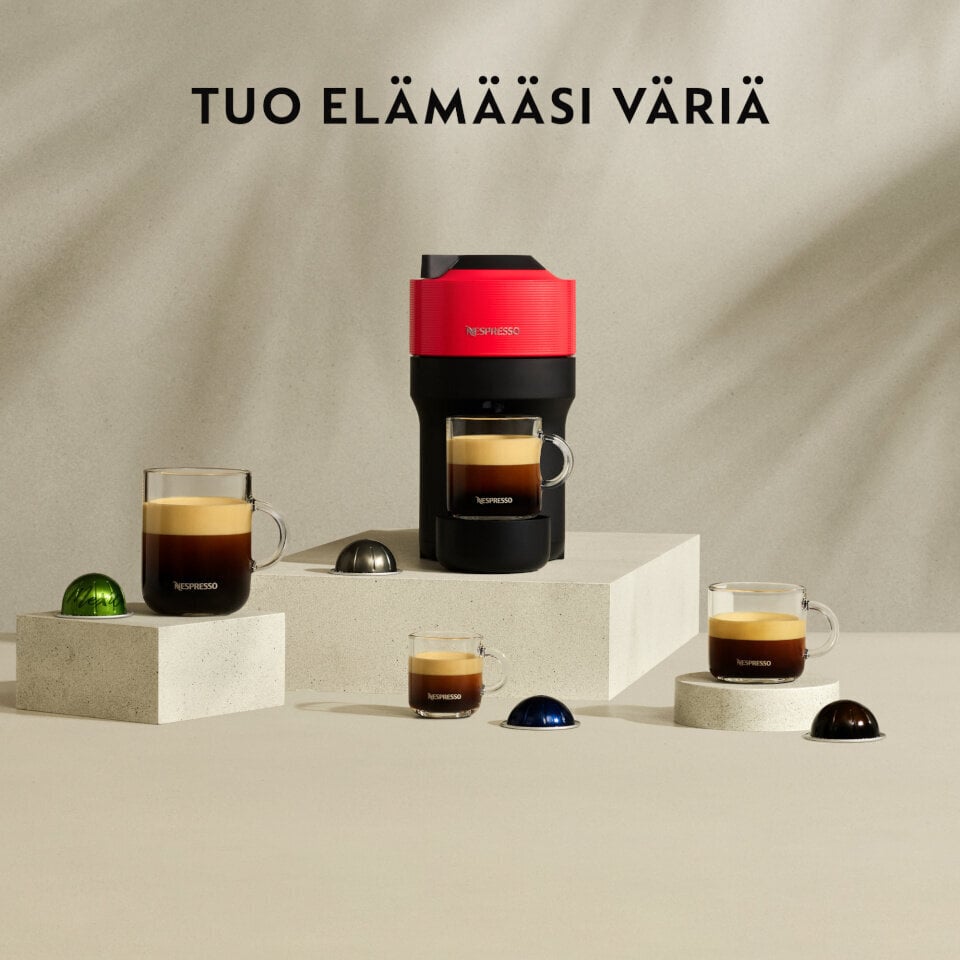 Krups kapselkohvimasin Nespresso Vertuo Pop XN9205 Spicy Red, punane hind ja info | Kohvimasinad | kaup24.ee