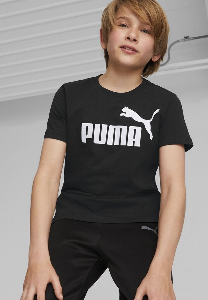 T-särk poistele Puma 586960 01, must hind ja info | Poiste särgid | kaup24.ee